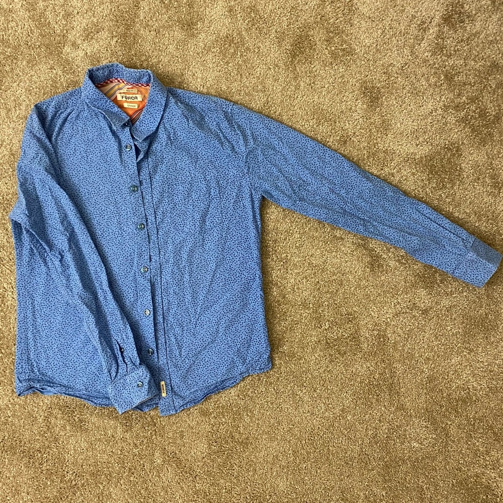 Men’s Vintage Floral Print Tailored Shirt